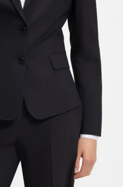 Regular-Fit Blazer aus elastischem Gewebe