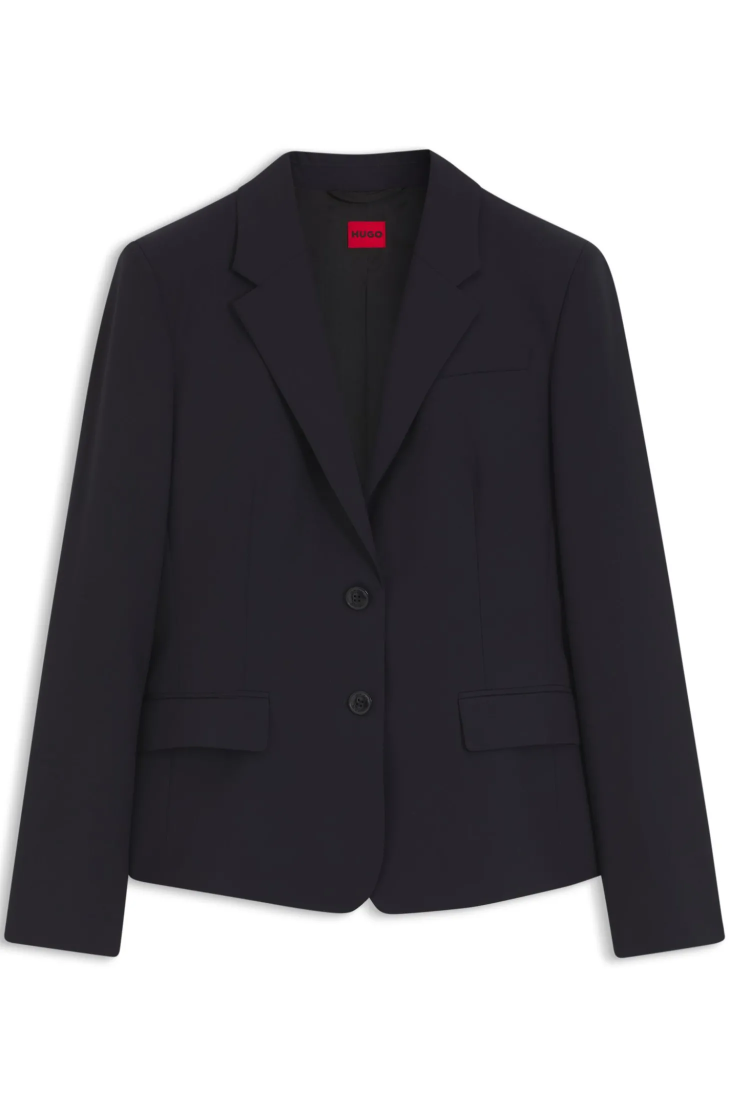 Regular-Fit Blazer aus elastischem Gewebe