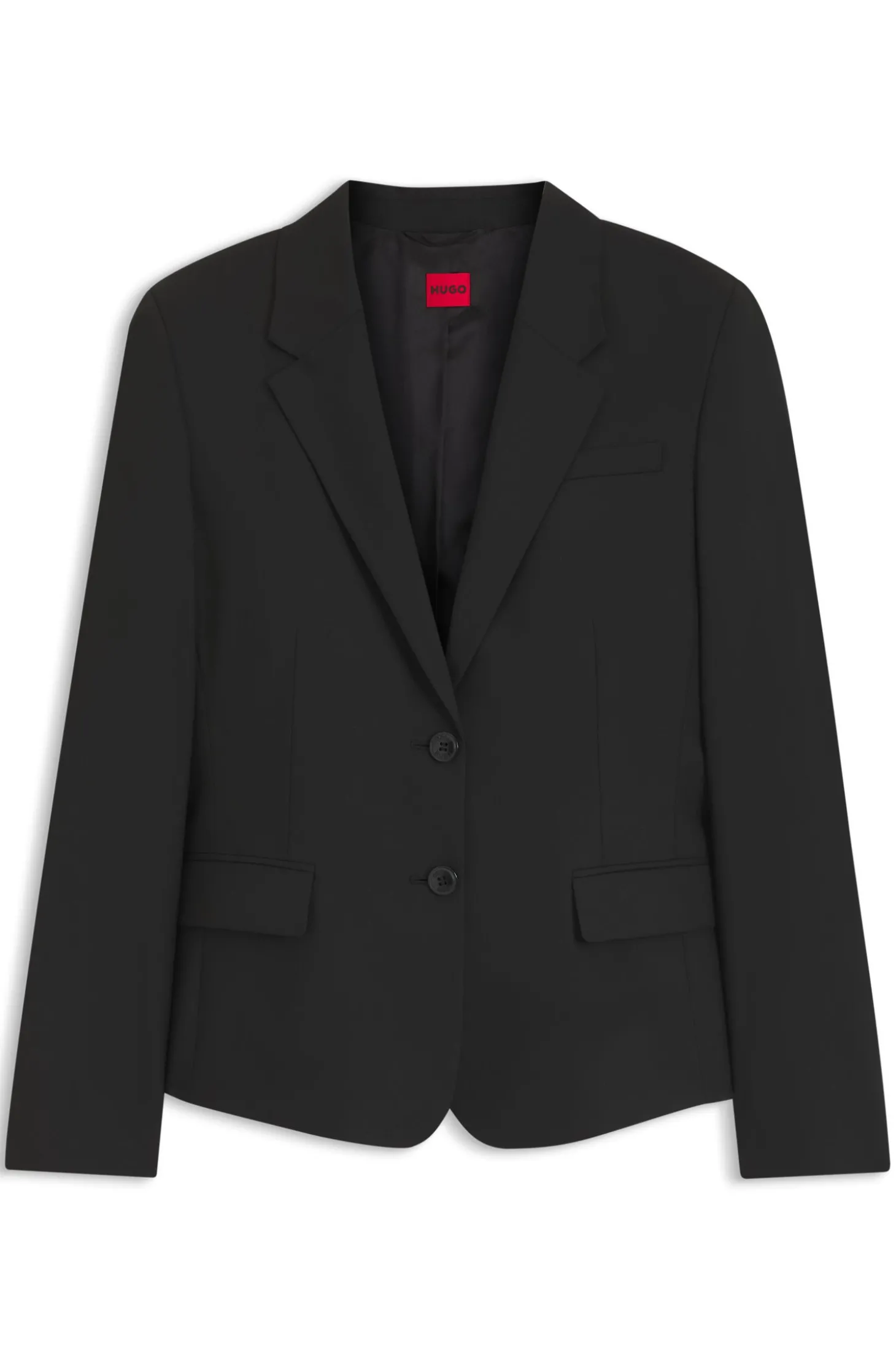 Regular-Fit Blazer aus elastischem Gewebe