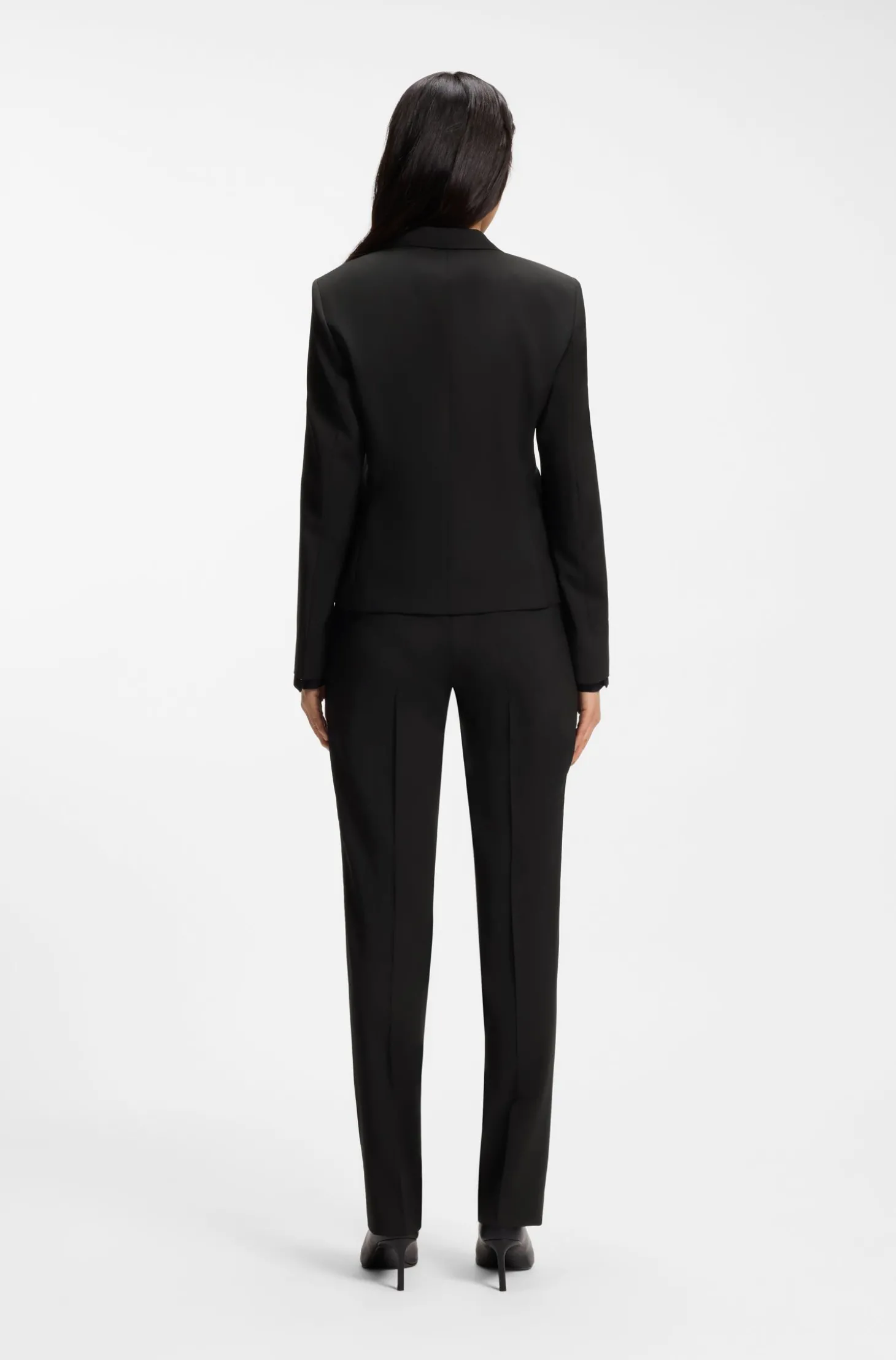 Regular-Fit Blazer aus in Italien gefertigter Schurwolle