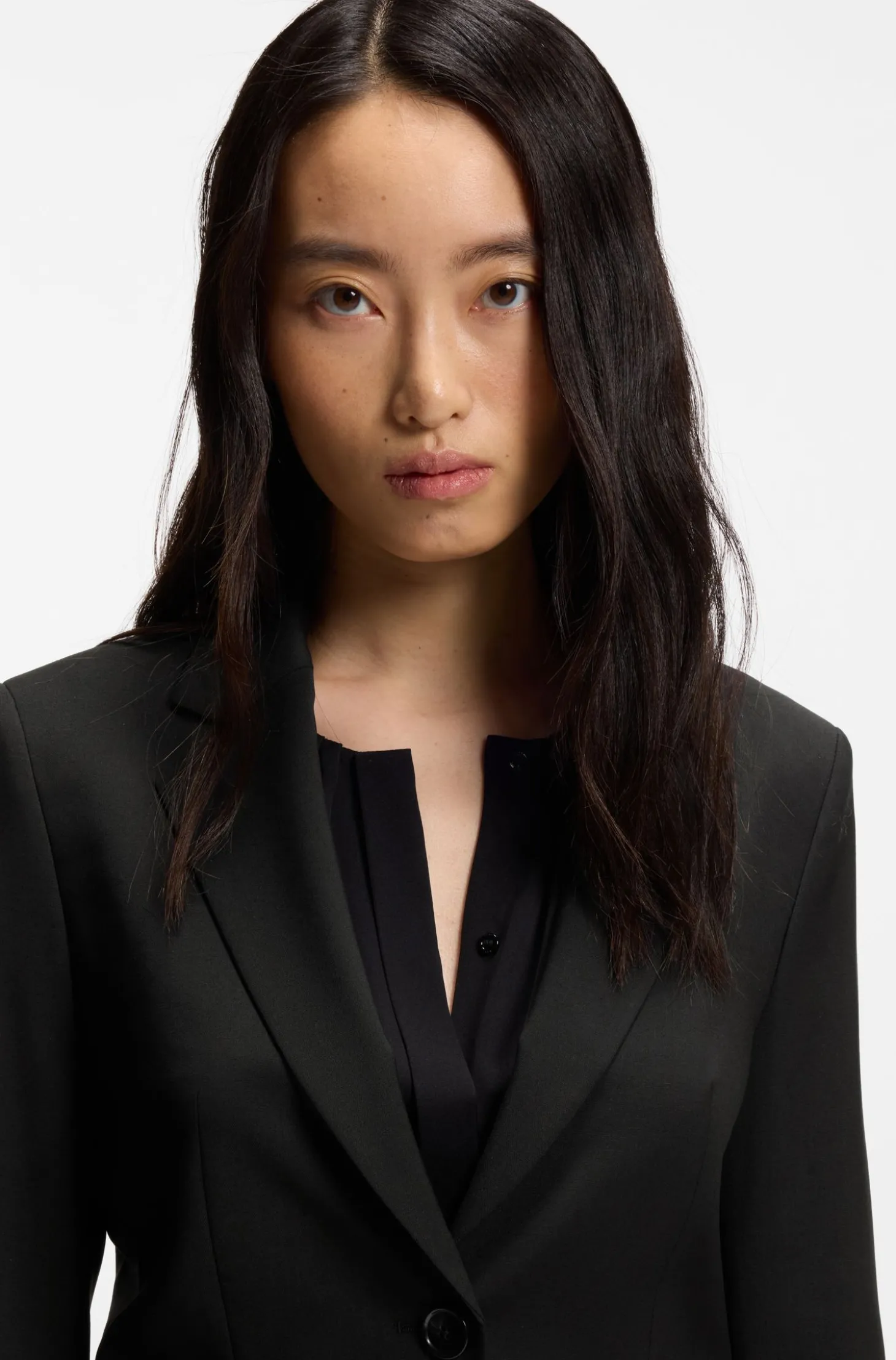 Regular-Fit Blazer aus in Italien gefertigter Schurwolle