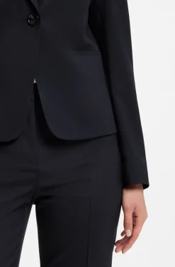 Regular-Fit Blazer aus in Italien gefertigter Schurwolle