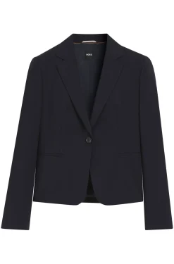 Regular-Fit Blazer aus in Italien gefertigter Schurwolle