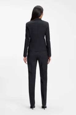 Regular-Fit Blazer aus in Italien gefertigter Schurwolle