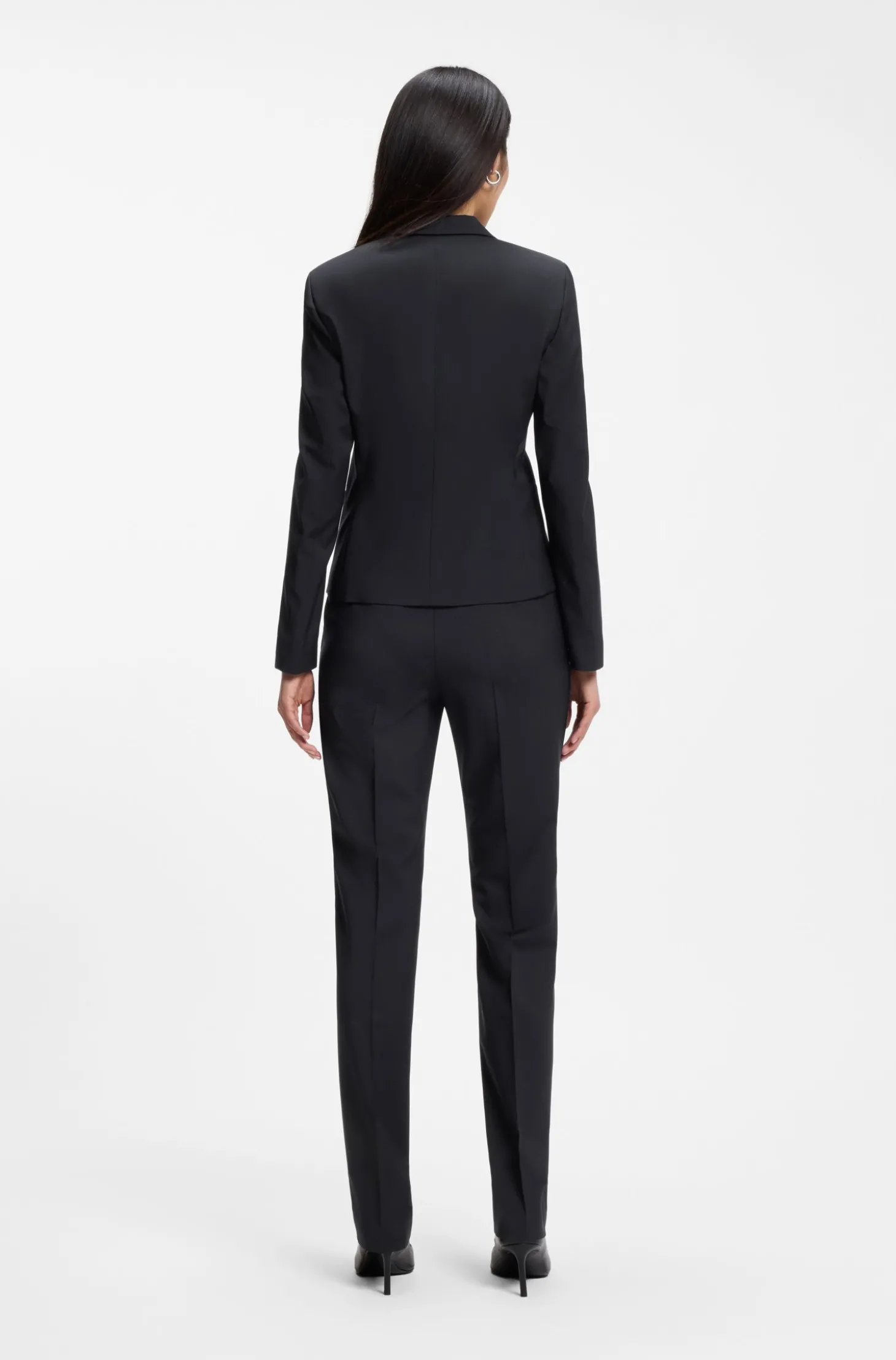Regular-Fit Blazer aus in Italien gefertigter Schurwolle