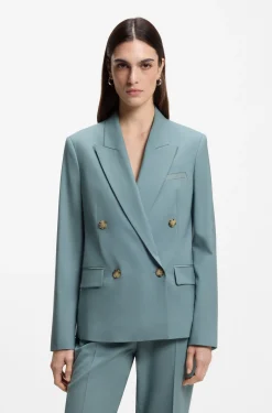 Regular-Fit Blazer aus Schurwolle