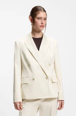 Regular-Fit Blazer aus Stretch-Baumwolle