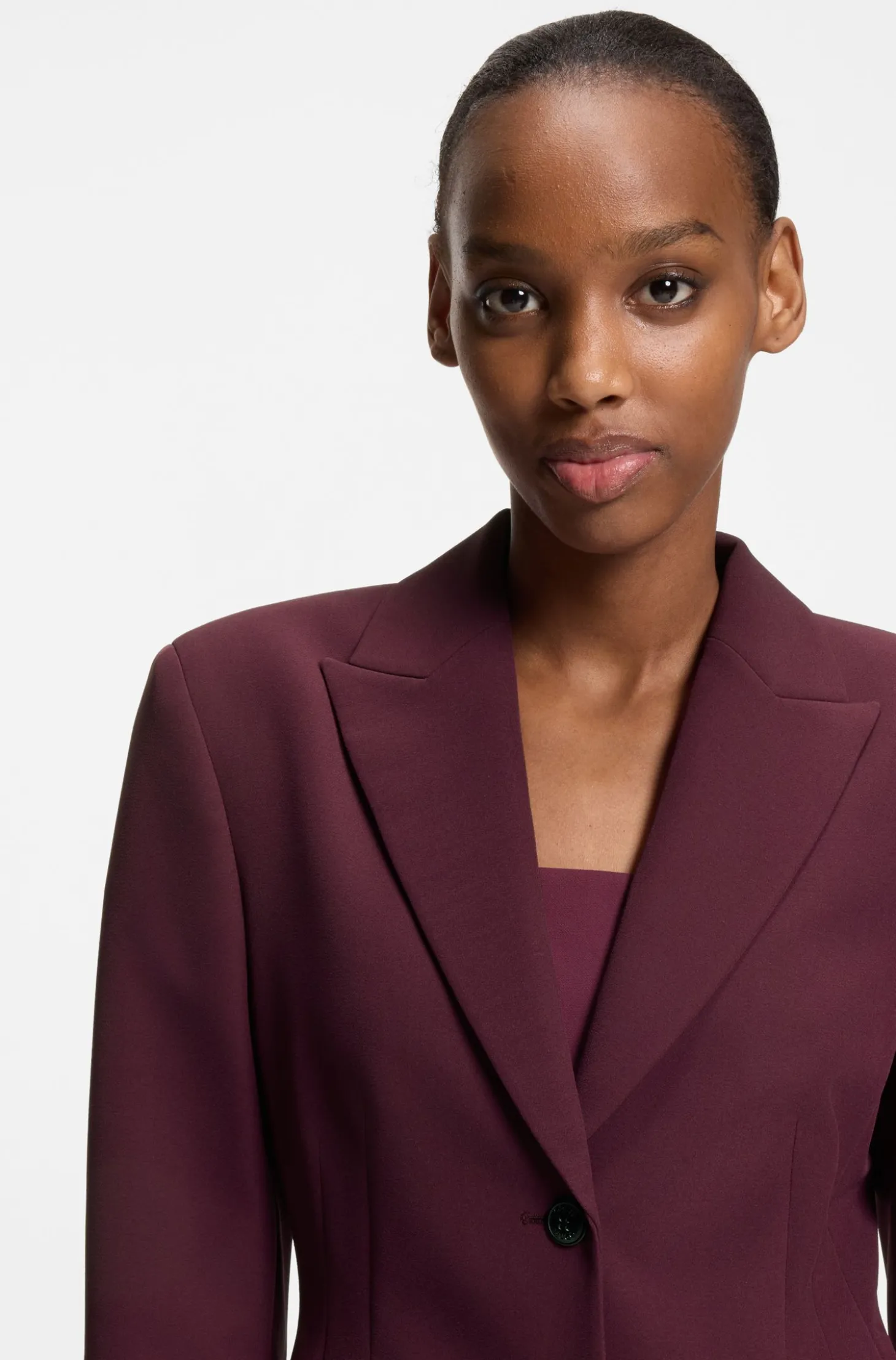 Regular-Fit Blazer aus Stretch-Gewebe