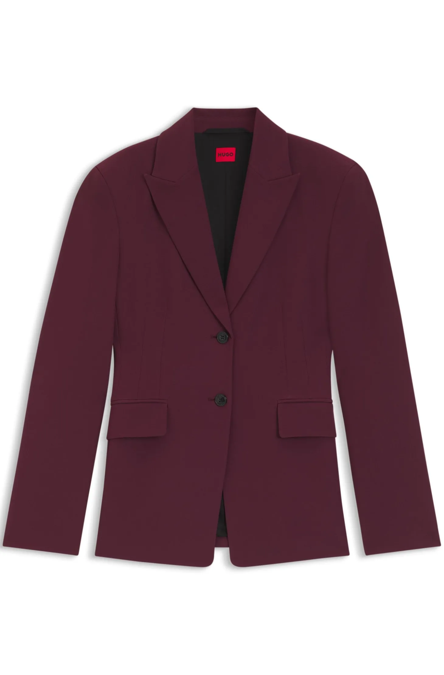Regular-Fit Blazer aus Stretch-Gewebe