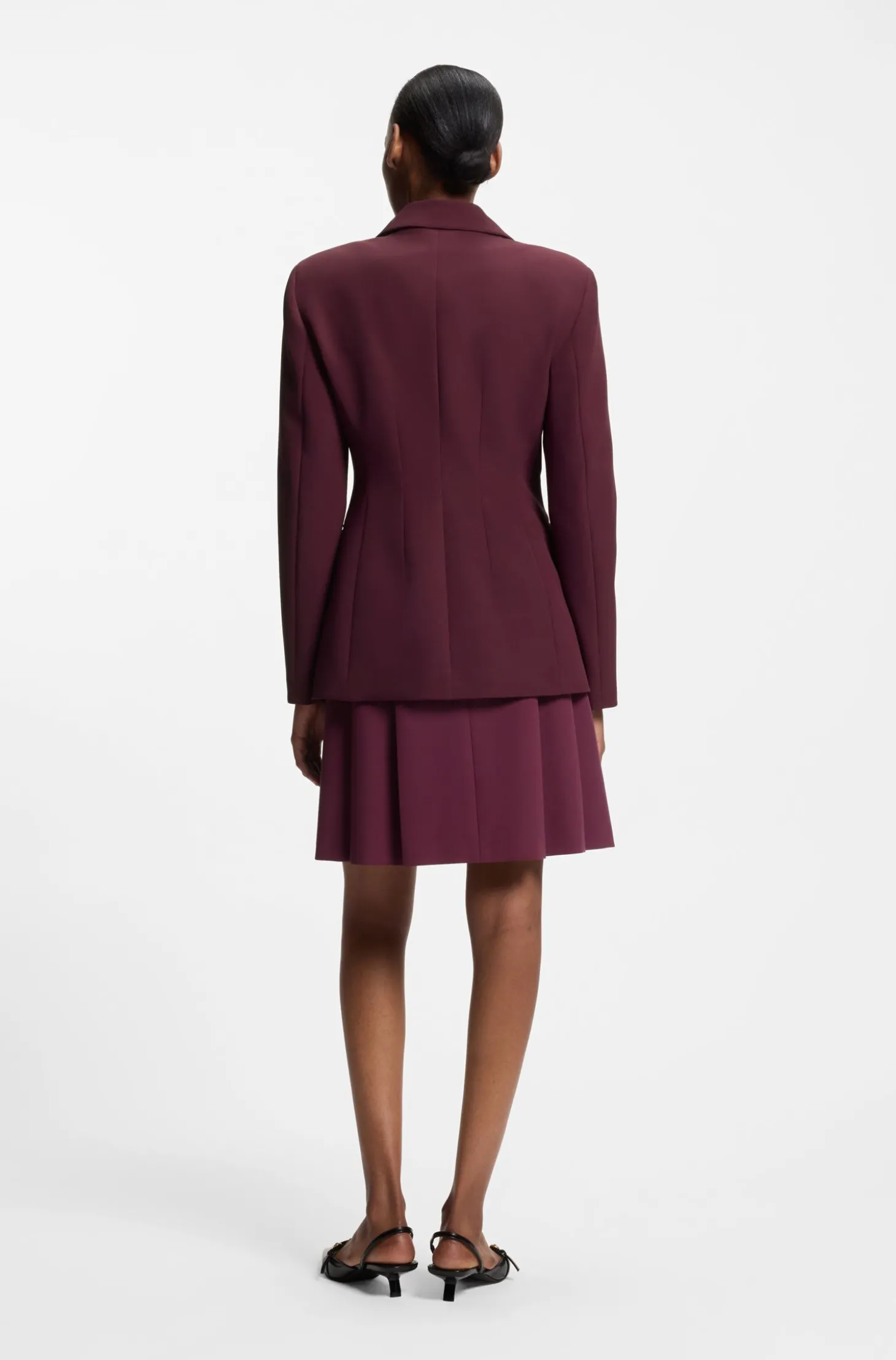 Regular-Fit Blazer aus Stretch-Gewebe