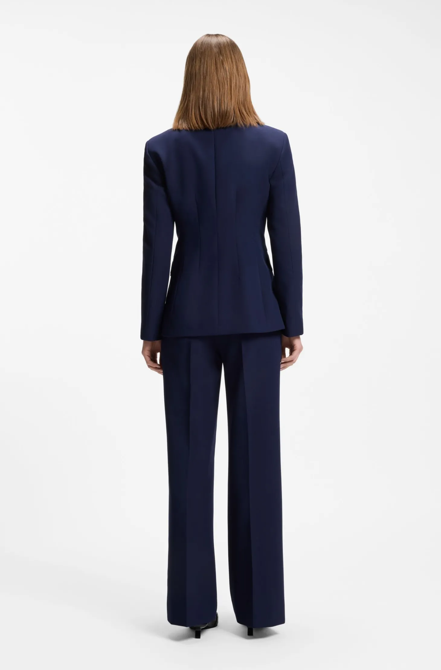 Regular-Fit Blazer aus Stretch-Gewebe