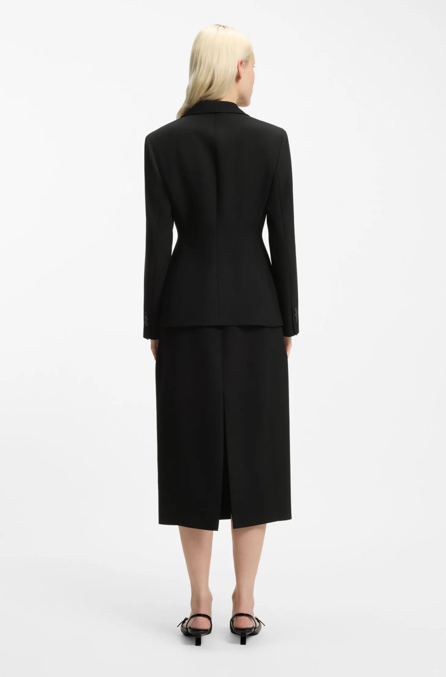 Regular-Fit Blazer aus Stretch-Twill