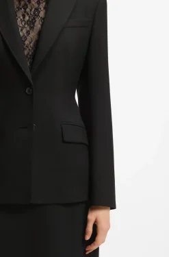 Regular-Fit Blazer aus Stretch-Twill