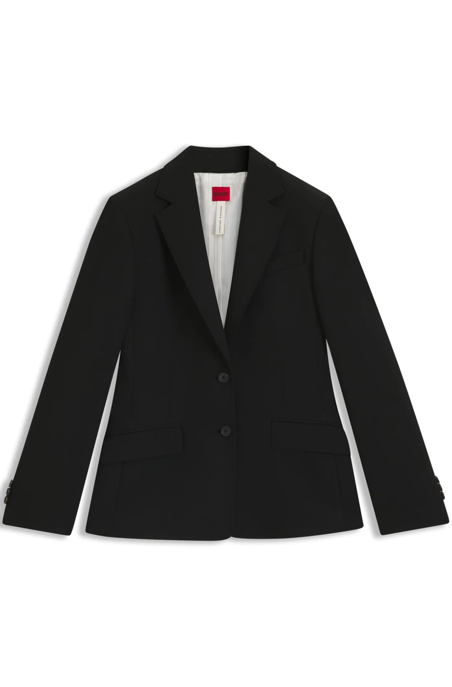 Regular-Fit Blazer aus Stretch-Twill
