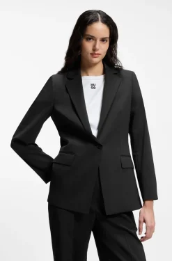 Regular-Fit Blazer mit fallendem Revers
