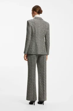 Regular-Fit Blazer mit Fischgrätmuster