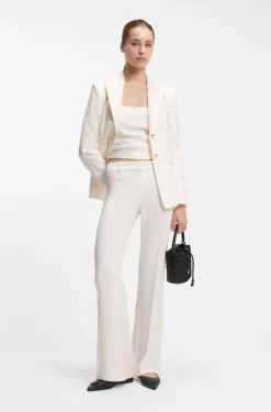Regular-Fit Blazer mit Knöpfen in Goldoptik