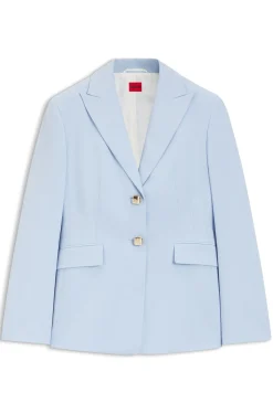 Regular-Fit Blazer mit Knöpfen in Goldoptik