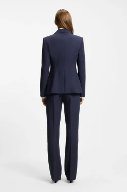 Regular-Fit Blazer mit Metallknopf