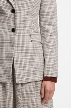 Regular-Fit Blazer mit Mikro-Karo