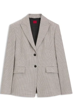 Regular-Fit Blazer mit Mikro-Karo
