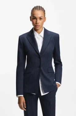 Regular-Fit Blazer mit Nadelstreifen
