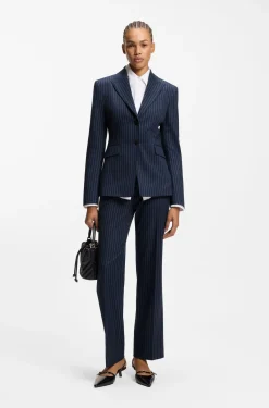 Regular-Fit Blazer mit Nadelstreifen