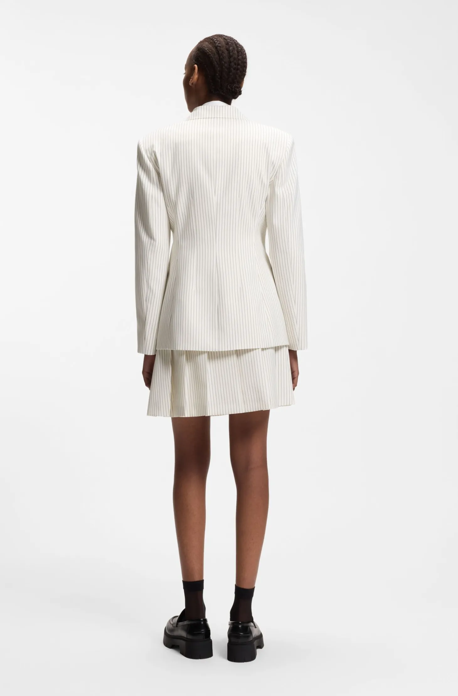 Regular-Fit Blazer mit Nadelstreifen