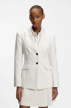 Regular-Fit Blazer mit Nadelstreifen