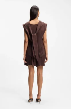 Regular-Fit Bluse mit Wasserfall-Kragen