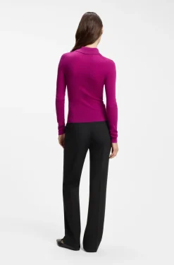 Regular-Fit Bootcut-Hose aus Stretch-Gewebe