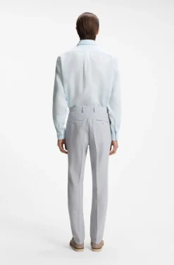 Regular-Fit Button-Down-Hemd aus Leinen