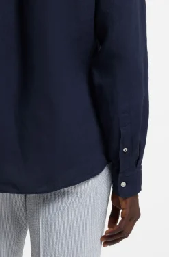 Regular-Fit Button-Down-Hemd aus Leinen