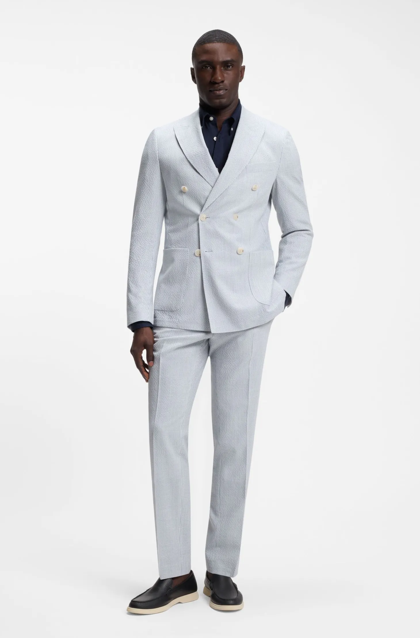 Regular-Fit Button-Down-Hemd aus Leinen