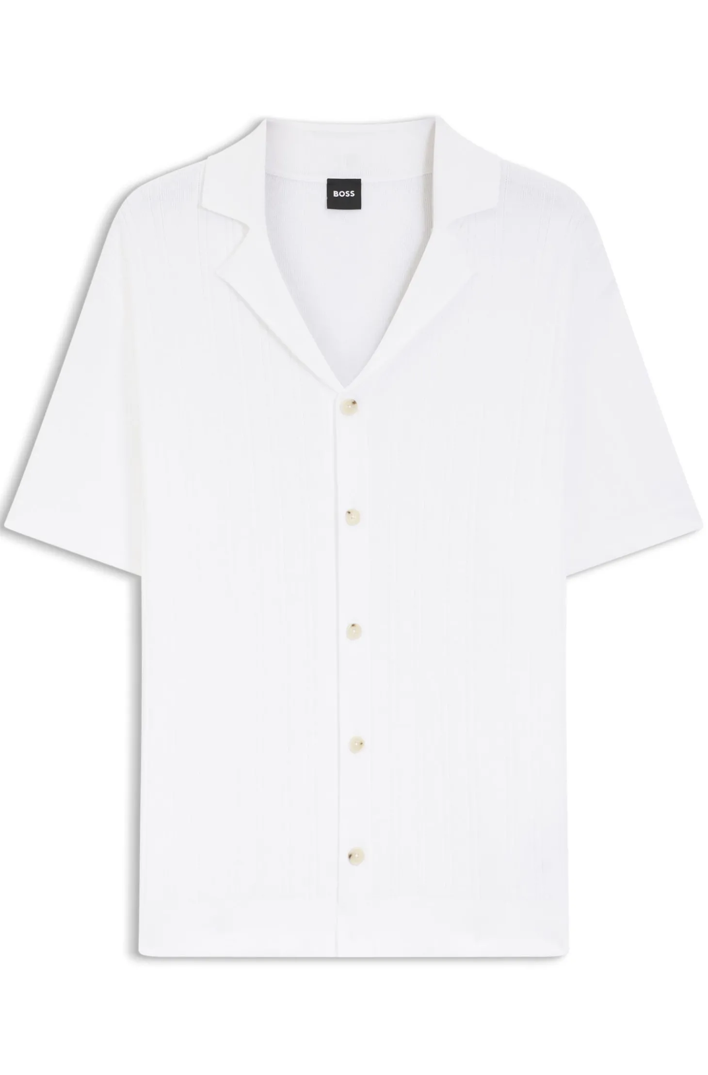 Regular-Fit Cardigan aus Baumwolle mit Streifen-Dessin