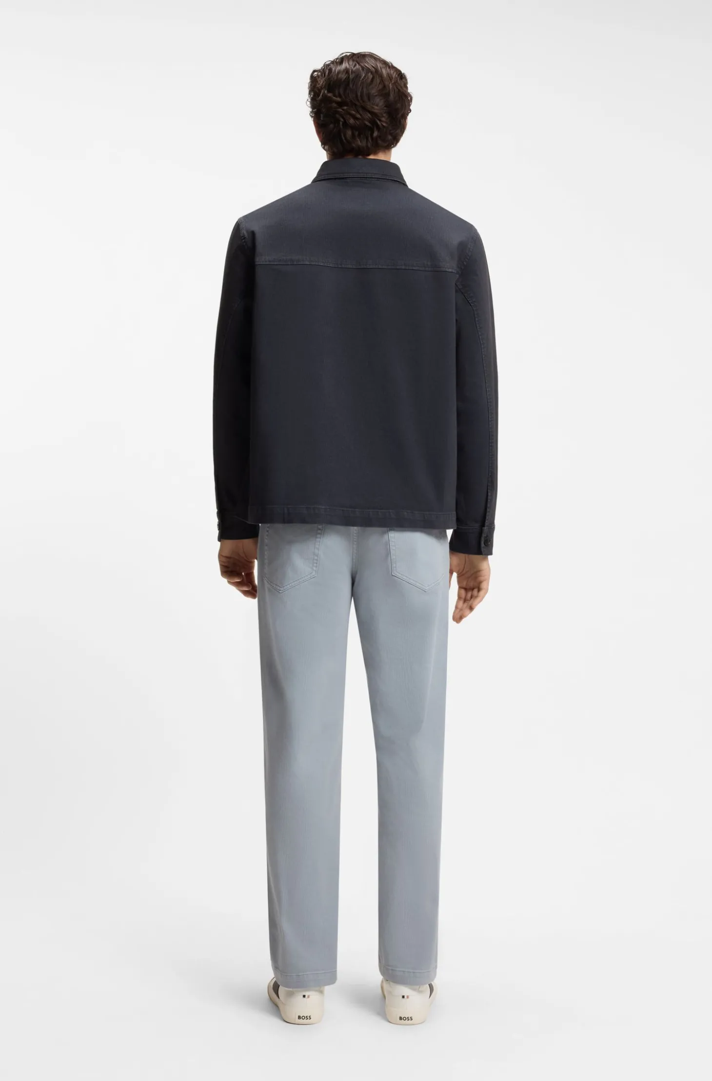 Regular-Fit Denim-Hemd aus Stretch-Baumwolle