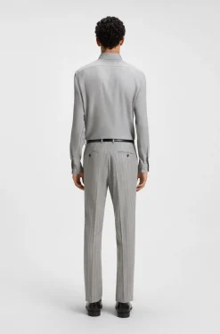 Regular-Fit Flanell-Hemd aus Baumwoll-Mix