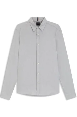 Regular-Fit Flanell-Hemd aus Baumwoll-Mix