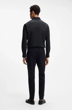 Regular-Fit Hemd aus funktionalem Stretch-Twill