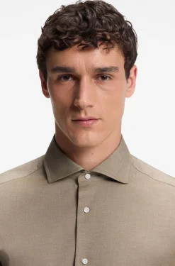 Regular-Fit Hemd aus in Italien gefertigter, gemusterter Baumwolle