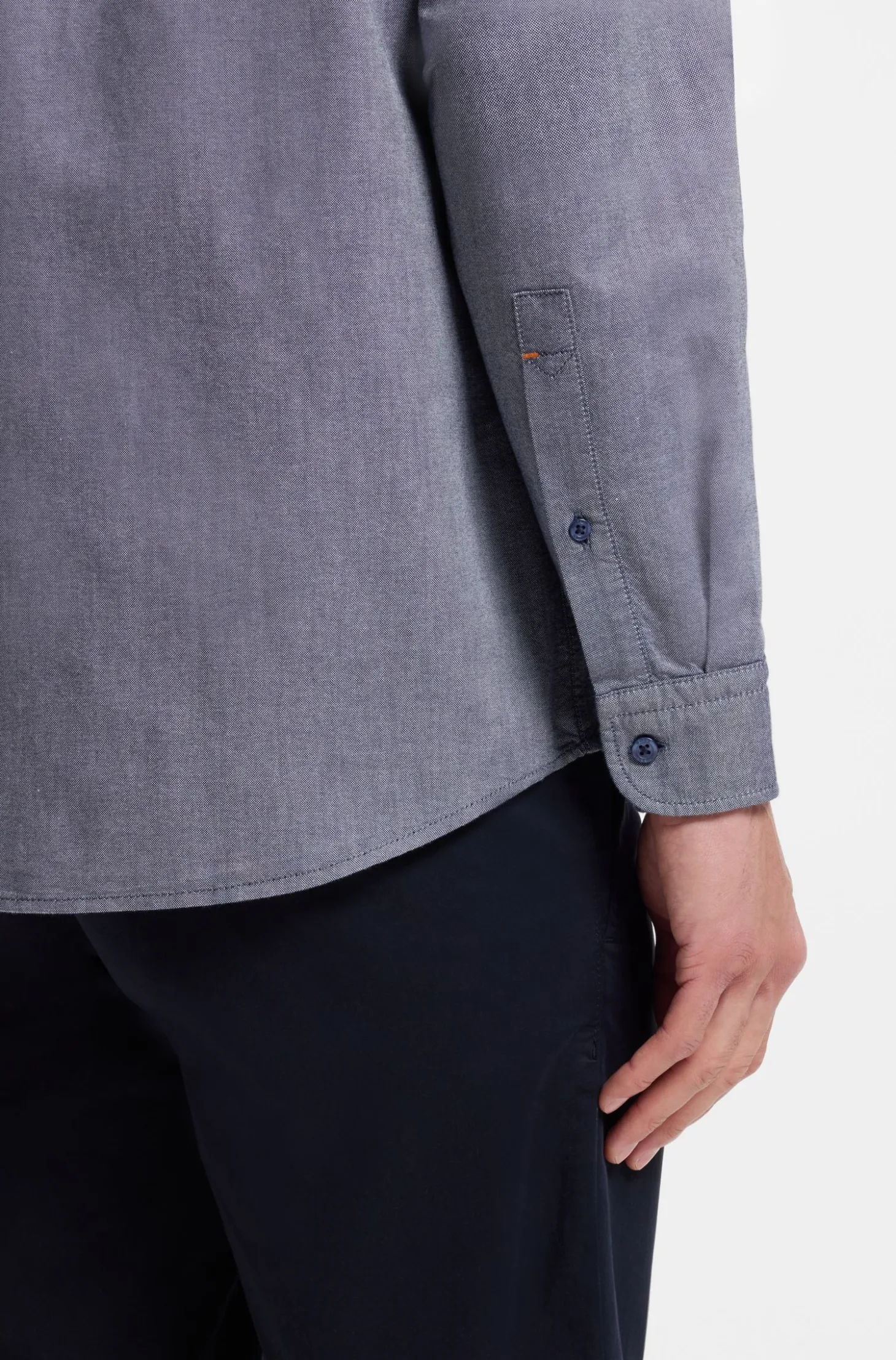 Regular-Fit Hemd aus Oxford-Baumwolle mit Button-Down-Kragen