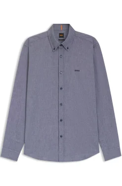 Regular-Fit Hemd aus Oxford-Baumwolle mit Button-Down-Kragen