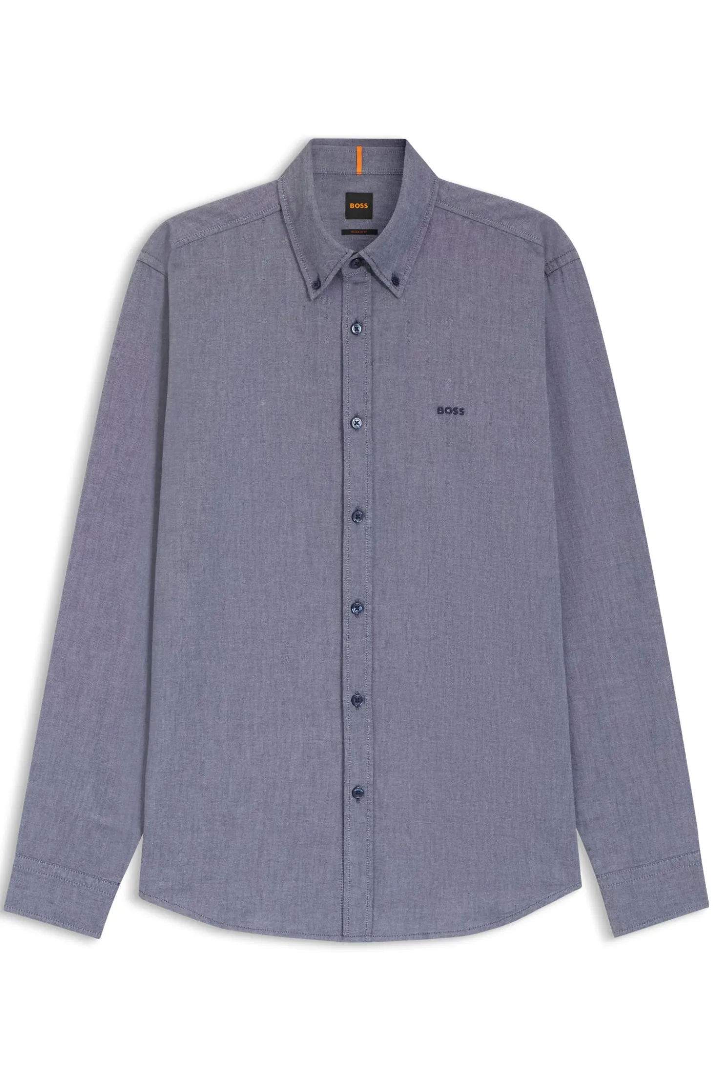 Regular-Fit Hemd aus Oxford-Baumwolle mit Button-Down-Kragen