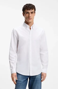 Regular-Fit Hemd aus Oxford-Baumwolle mit Button-Down-Kragen