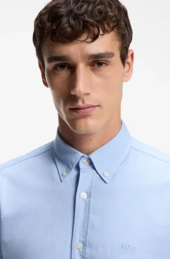 Regular-Fit Hemd aus Oxford-Baumwolle mit Button-Down-Kragen