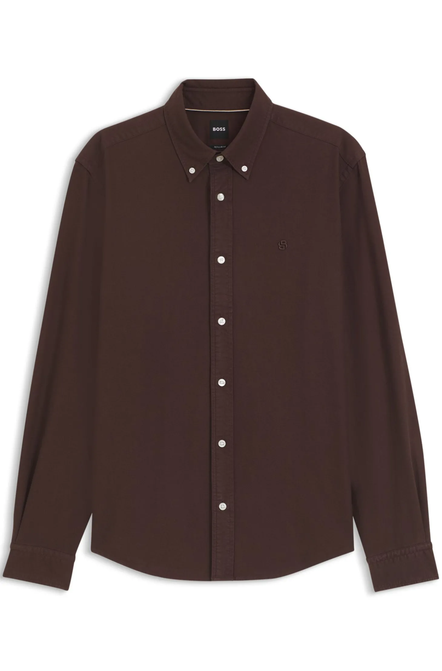 Regular-Fit Hemd aus Oxford-Baumwolle mit Button-Down-Kragen
