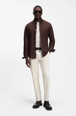Regular-Fit Hemd aus Oxford-Baumwolle mit Button-Down-Kragen