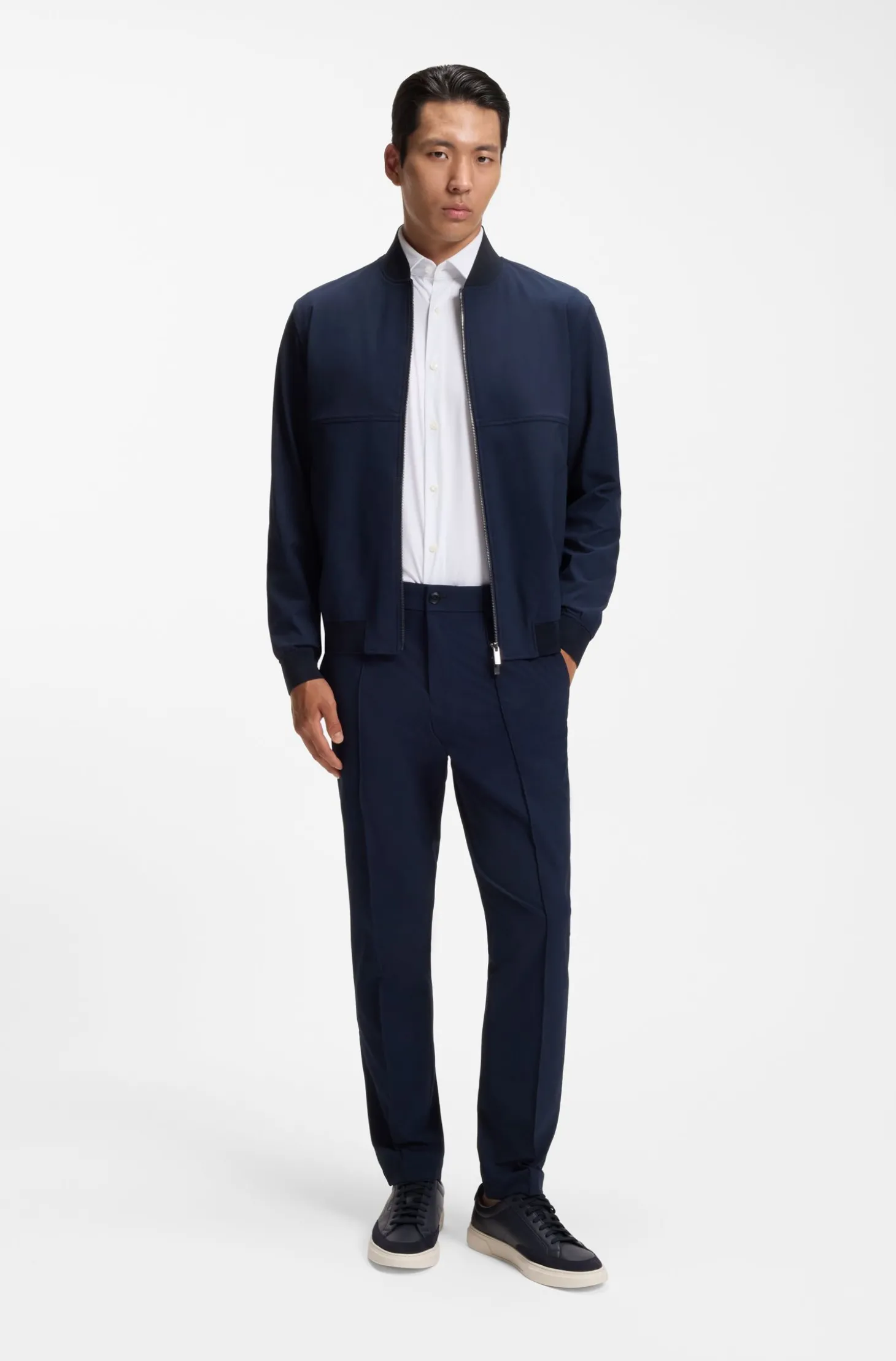 Regular-Fit Hemd aus Performance-Stretch-Jersey