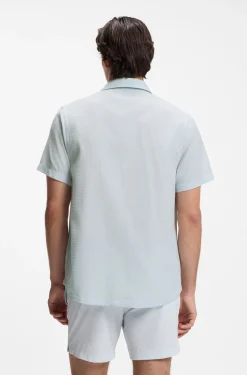 Regular-Fit Hemd aus Seersucker-Gewebe