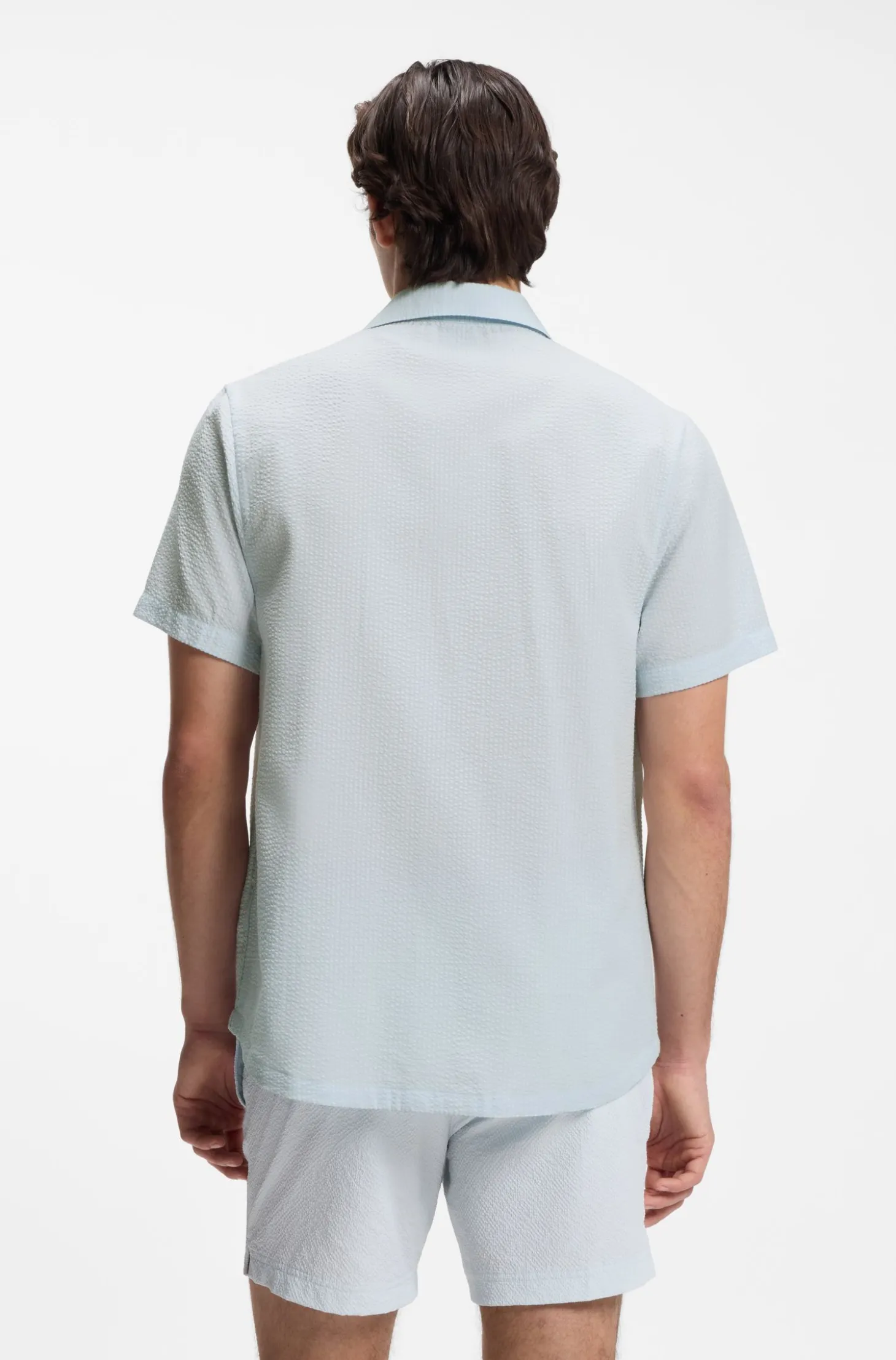 Regular-Fit Hemd aus Seersucker-Gewebe